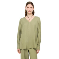 Gömlek Yaka Uzun Kollu İpek Karışımlı Bluz Gömlek Yaka Uzun Kollu İpek Karışımlı Bluz