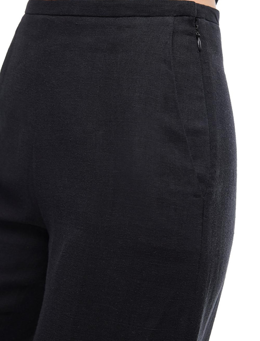 Pamuklu Yüksek Bel Geniş Paça Pantolon Pamuklu Yüksek Bel Geniş Paça Pantolon