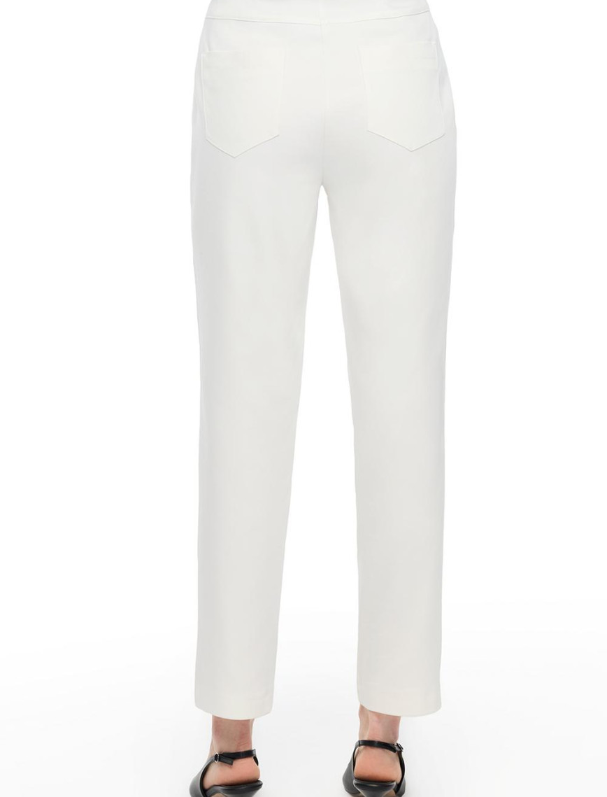 Ekru Dellas Regular Fit Yüksek Bel Pantolon