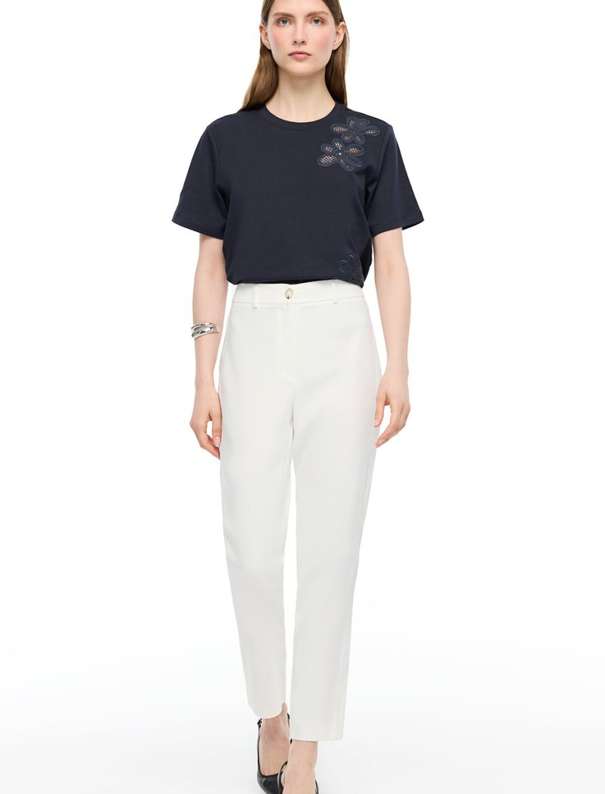 Siyah Dellas Regular Fit Yüksek Bel Pantolon