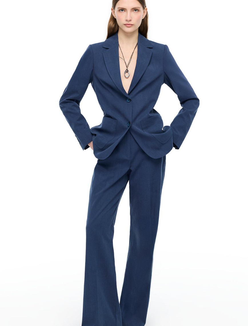 Bej Loresi Rahat Kalıp Yüksek Bel Pantolon Bej Loresi Rahat Kalıp Yüksek Bel Pantolon