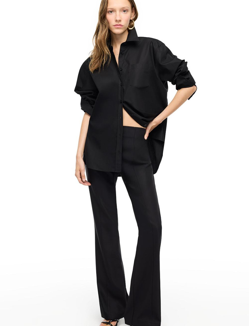 Siyah Dellas Slim Fit Yüksek Bel Pantolon Siyah Dellas Slim Fit Yüksek Bel Pantolon