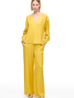 Sarı Favors Rahat Kalıp Yüksek Bel Pantolon Sarı Favors Rahat Kalıp Yüksek Bel Pantolon