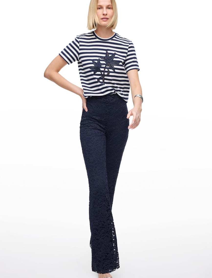 Lacivert Krasta Slim Fit Yüksek Bel Pantolon Lacivert Krasta Slim Fit Yüksek Bel Pantolon