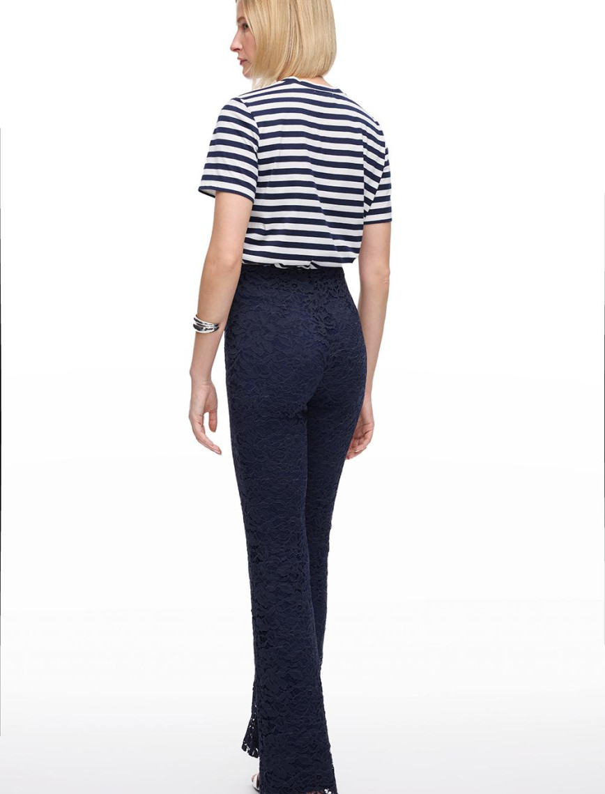 Lacivert Krasta Slim Fit Yüksek Bel Pantolon Lacivert Krasta Slim Fit Yüksek Bel Pantolon