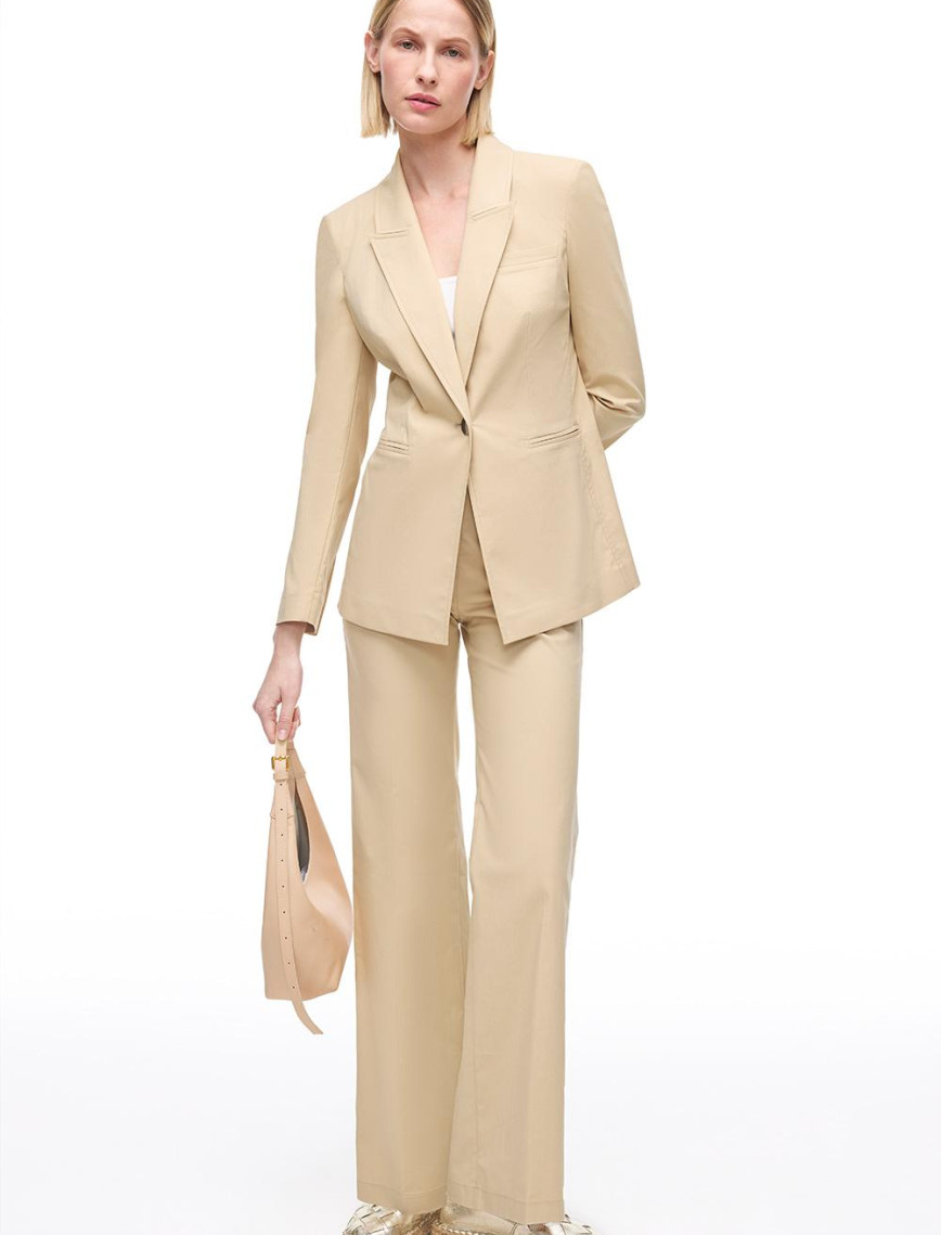 Açık Devetüyü Ginas Regular Fit Yüksek Bel Pantolon Açık Devetüyü Ginas Regular Fit Yüksek Bel Pantolon