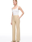 Açık Devetüyü Ginas Regular Fit Yüksek Bel Pantolon Açık Devetüyü Ginas Regular Fit Yüksek Bel Pantolon