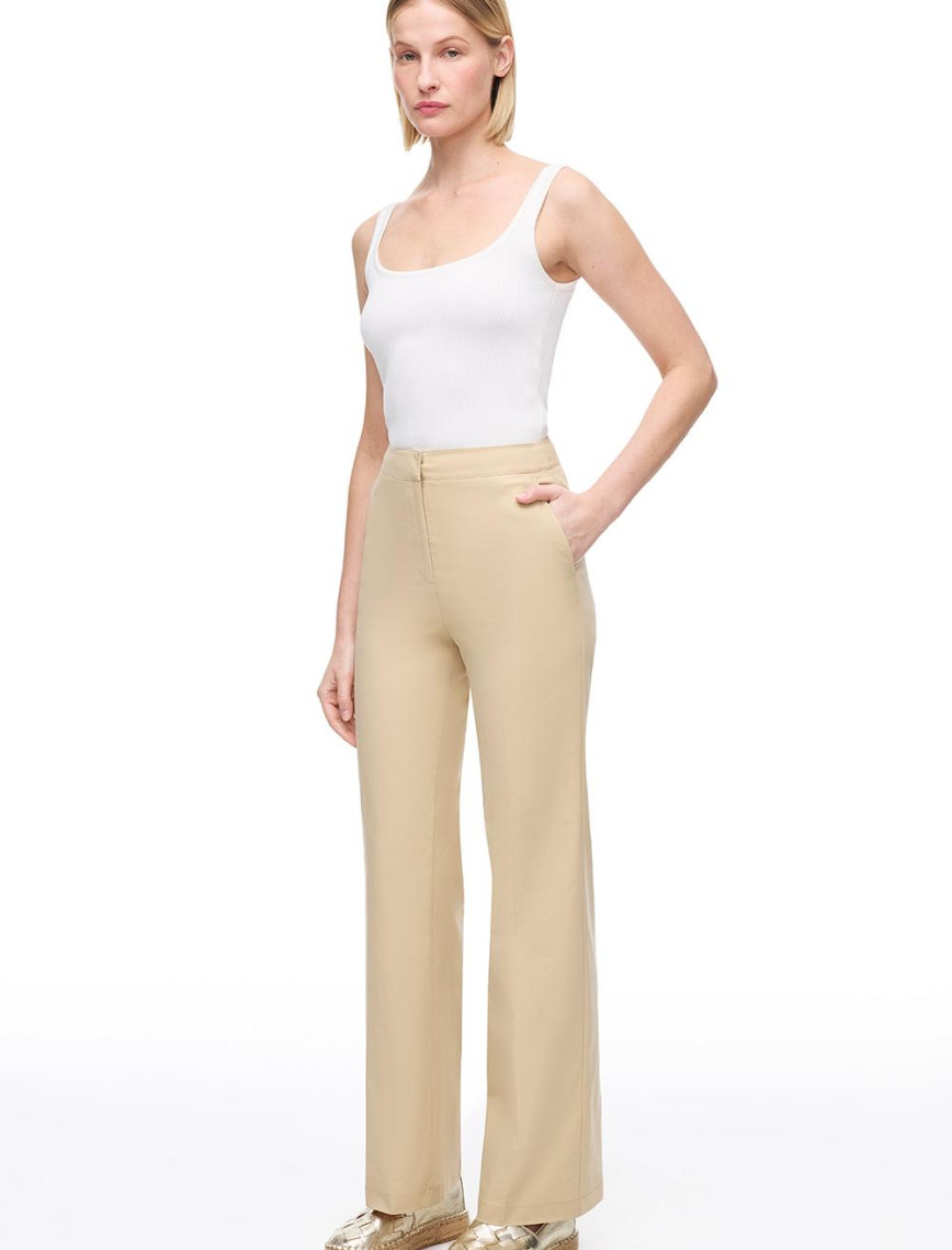 Açık Devetüyü Ginas Regular Fit Yüksek Bel Pantolon Açık Devetüyü Ginas Regular Fit Yüksek Bel Pantolon