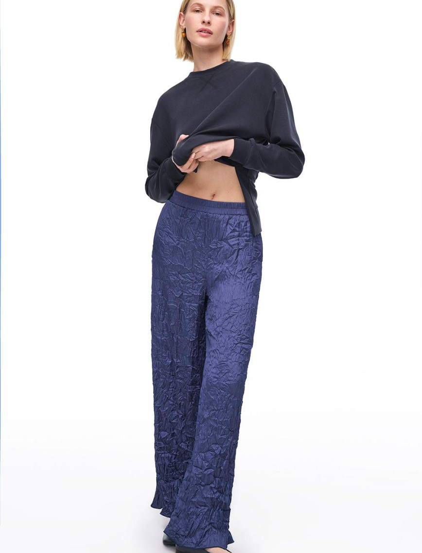 Lacivert Deylas Regular Fit Yüksek Bel Pantolon Lacivert Deylas Regular Fit Yüksek Bel Pantolon