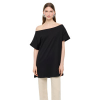 Kayık Yaka Pamuklu Tişört Kayık Yaka Pamuklu Tişört