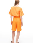 Turuncu Holas Regular Fit Yüksek Bel Diz Boy Şort Turuncu Holas Regular Fit Yüksek Bel Diz Boy Şort