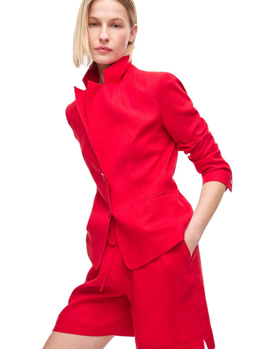 %100 Keten Ceket Yaka Takım Ceket %100 Keten Ceket Yaka Takım Ceket