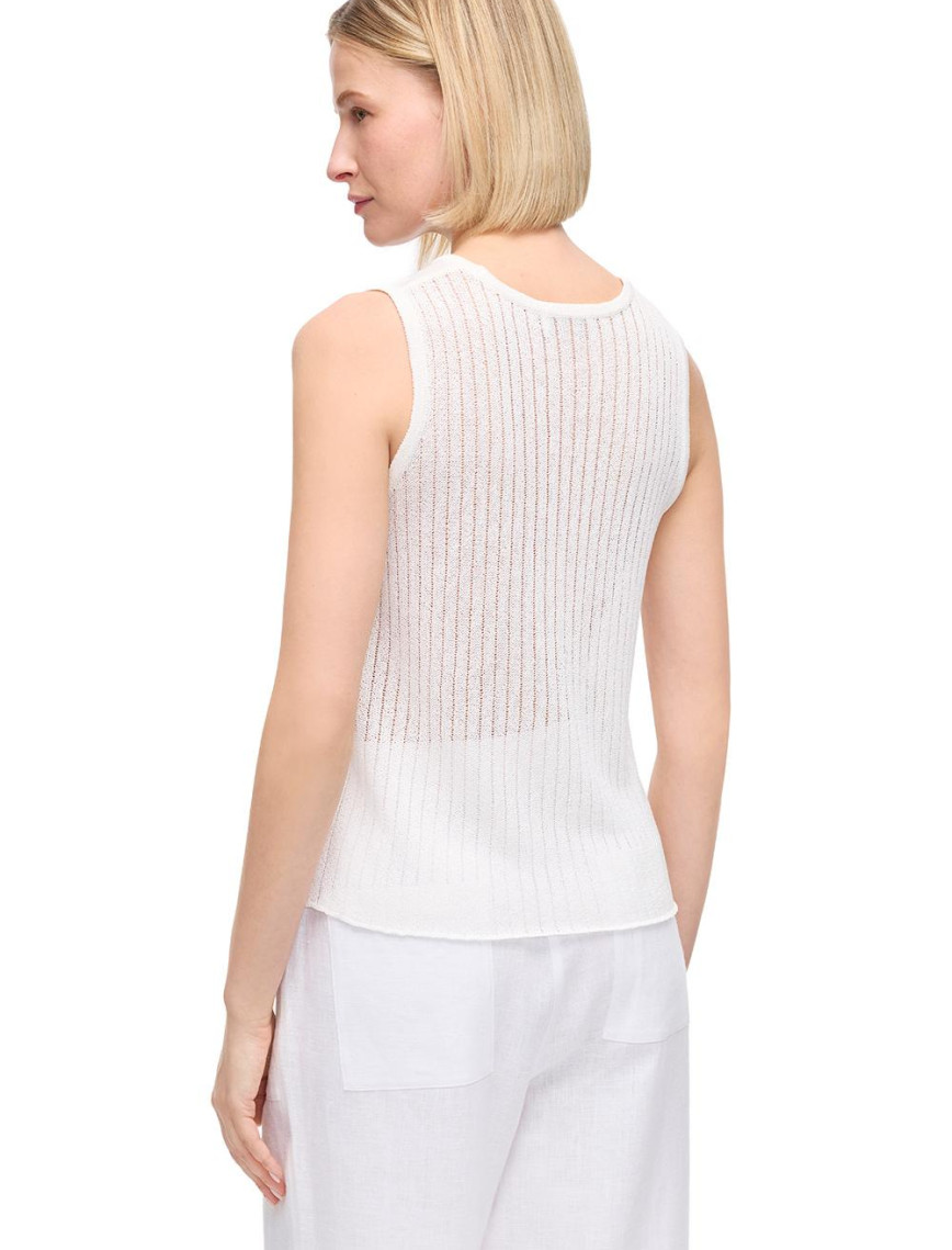 Ekru Triko Rahat Kalıp Bisiklet Yaka Triko Ekru Triko Rahat Kalıp Bisiklet Yaka Triko