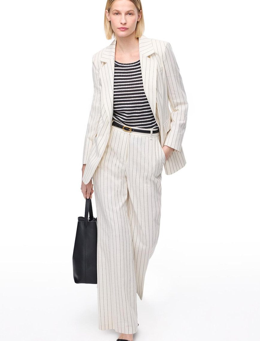 Açık Bej Josts Regular Fit Yüksek Bel Pantolon Açık Bej Josts Regular Fit Yüksek Bel Pantolon