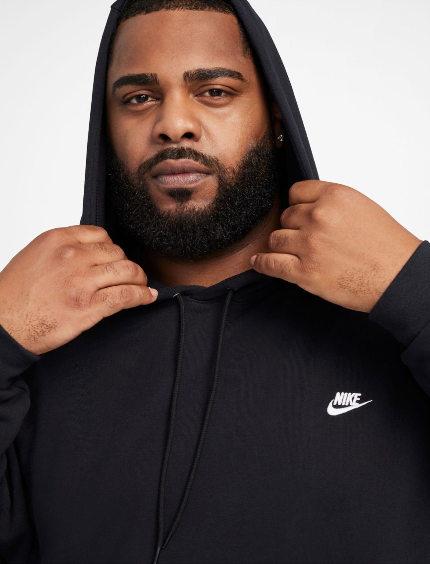 Nike Club Fleece Erkek Siyah Sweatshirt