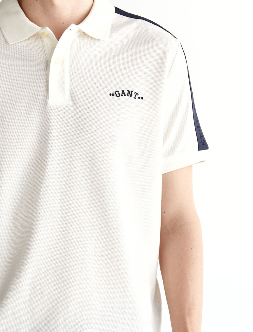 GANT Erkek Krem Regular Fit Logolu Polo GANT Erkek Krem Regular Fit Logolu Polo
