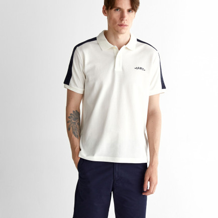 GANT Erkek Krem Regular Fit Logolu Polo GANT Erkek Krem Regular Fit Logolu Polo