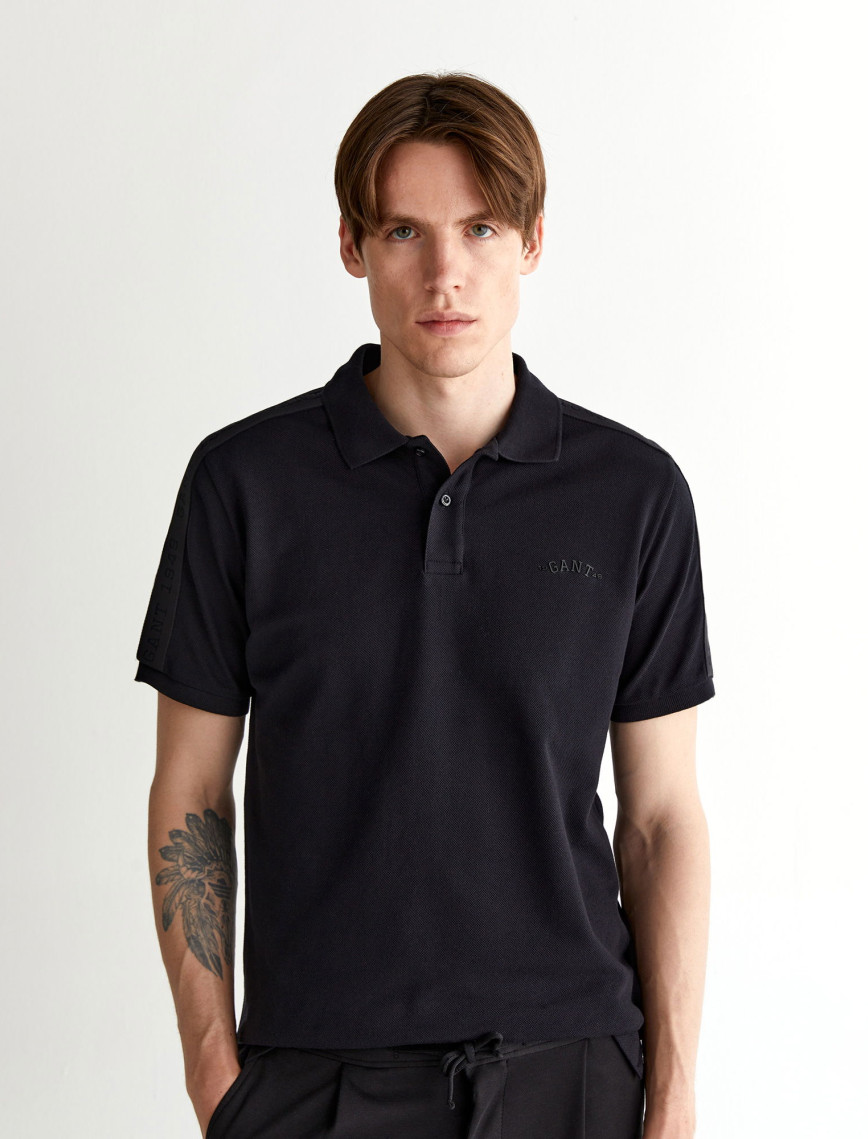 GANT Erkek Siyah Regular Fit Logolu Polo GANT Erkek Siyah Regular Fit Logolu Polo