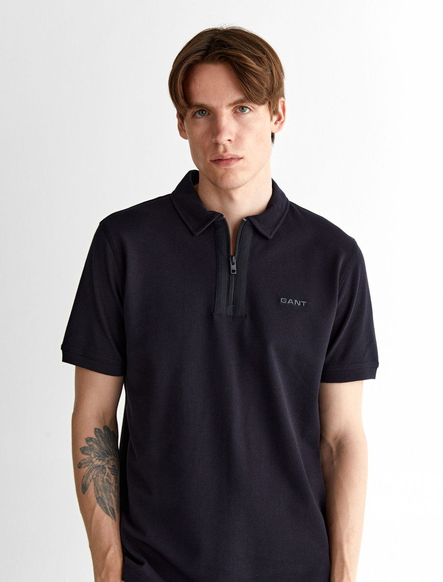 GANT Erkek Siyah Regular Fit Logolu Polo GANT Erkek Siyah Regular Fit Logolu Polo
