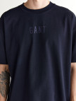 GANT Erkek Lacivert Relaxed Fit Bisiklet Yaka Logolu T-Shirt GANT Erkek Lacivert Relaxed Fit Bisiklet Yaka Logolu T-Shirt