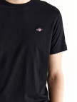 GANT Erkek Siyah Regular Fit Bisiklet Yaka T-Shirt GANT Erkek Siyah Regular Fit Bisiklet Yaka T-Shirt
