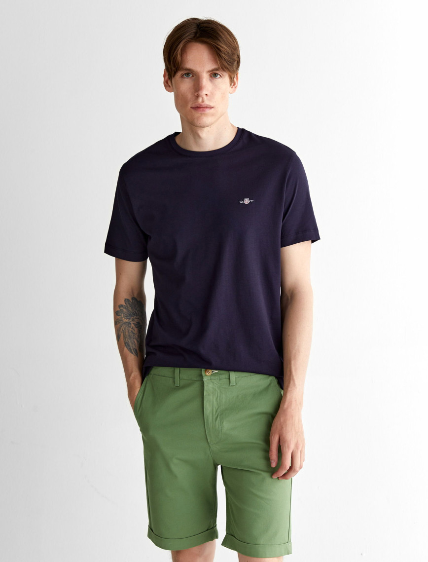 GANT Erkek Lacivert Regular Fit Bisiklet Yaka T-Shirt GANT Erkek Lacivert Regular Fit Bisiklet Yaka T-Shirt
