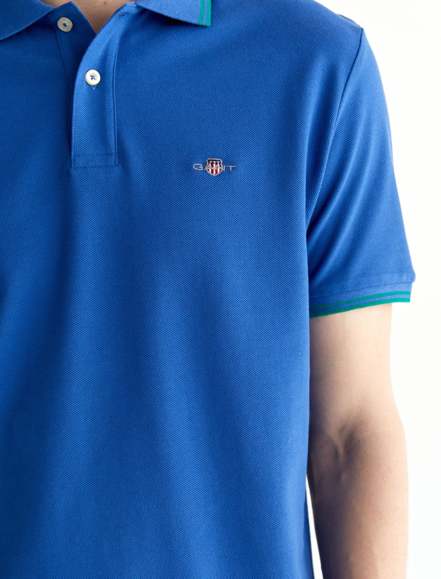 GANT Erkek Lacivert Regular Fit Polo