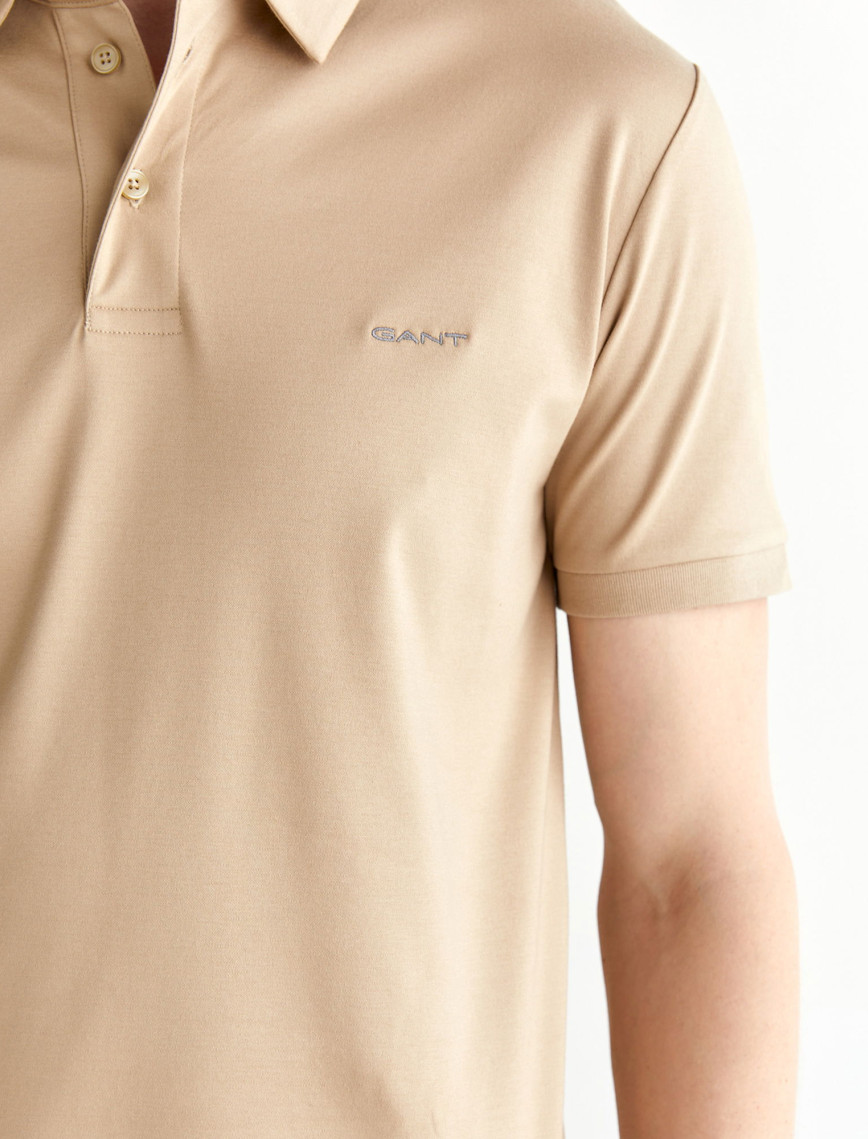 GANT Erkek Bej Slim Fit Polo GANT Erkek Bej Slim Fit Polo