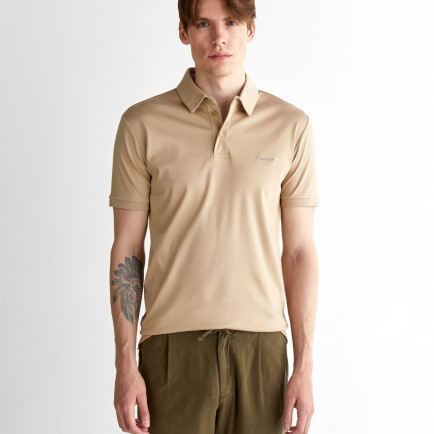 GANT Erkek Bej Slim Fit Polo GANT Erkek Bej Slim Fit Polo