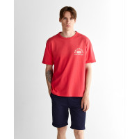 GANT Erkek Kırmızı Relaxed Fit Bisiklet Yaka Logolu T-Shirt GANT Erkek Kırmızı Relaxed Fit Bisiklet Yaka Logolu T-Shirt