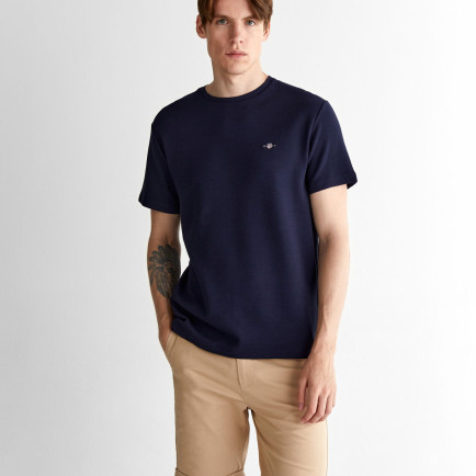 GANT Erkek Lacivert Regular Fit Bisiklet Yaka T-Shirt GANT Erkek Lacivert Regular Fit Bisiklet Yaka T-Shirt