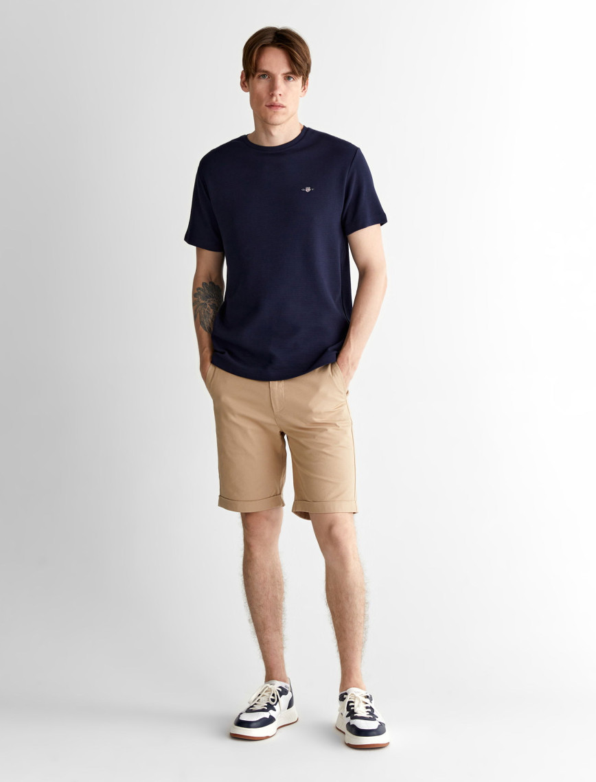 GANT Erkek Lacivert Regular Fit Bisiklet Yaka T-Shirt GANT Erkek Lacivert Regular Fit Bisiklet Yaka T-Shirt