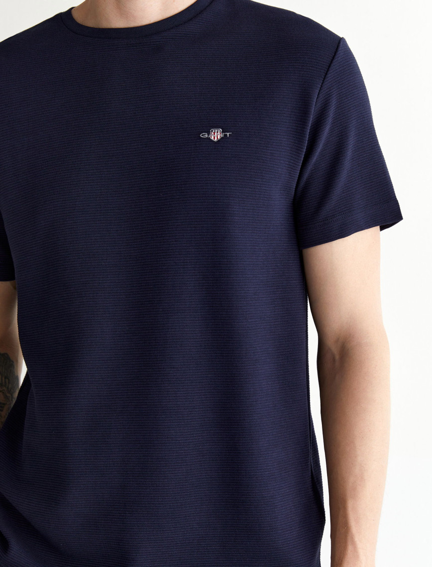 GANT Erkek Lacivert Regular Fit Bisiklet Yaka T-Shirt GANT Erkek Lacivert Regular Fit Bisiklet Yaka T-Shirt