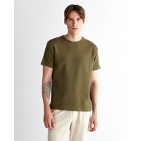 GANT Erkek Yeşil Regular Fit Bisiklet Yaka T-Shirt GANT Erkek Yeşil Regular Fit Bisiklet Yaka T-Shirt