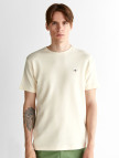 GANT Erkek Krem Regular Fit Bisiklet Yaka T-Shirt GANT Erkek Krem Regular Fit Bisiklet Yaka T-Shirt