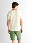 GANT Erkek Krem Regular Fit Bisiklet Yaka T-Shirt GANT Erkek Krem Regular Fit Bisiklet Yaka T-Shirt
