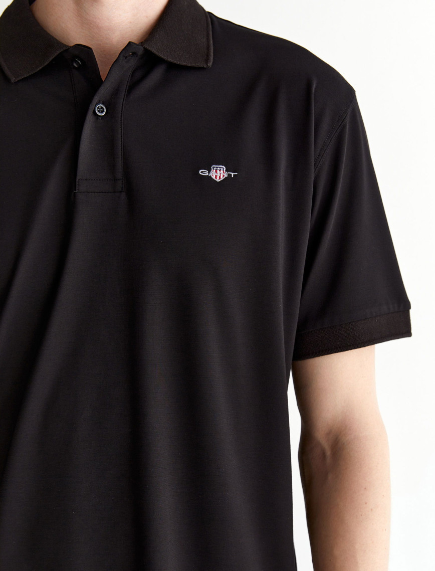 GANT Erkek Siyah Relaxed Fit Polo GANT Erkek Siyah Relaxed Fit Polo