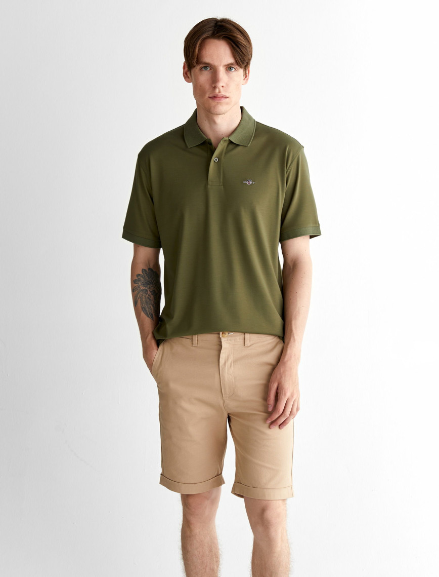 GANT Erkek Krem Relaxed Fit Polo GANT Erkek Krem Relaxed Fit Polo