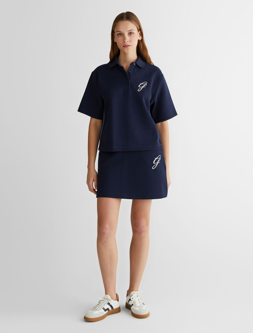 GANT Kadın Krem Logolu Etek GANT Kadın Krem Logolu Etek