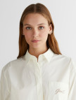 GANT Kadın Krem Klasik Yaka Gömlek GANT Kadın Krem Klasik Yaka Gömlek