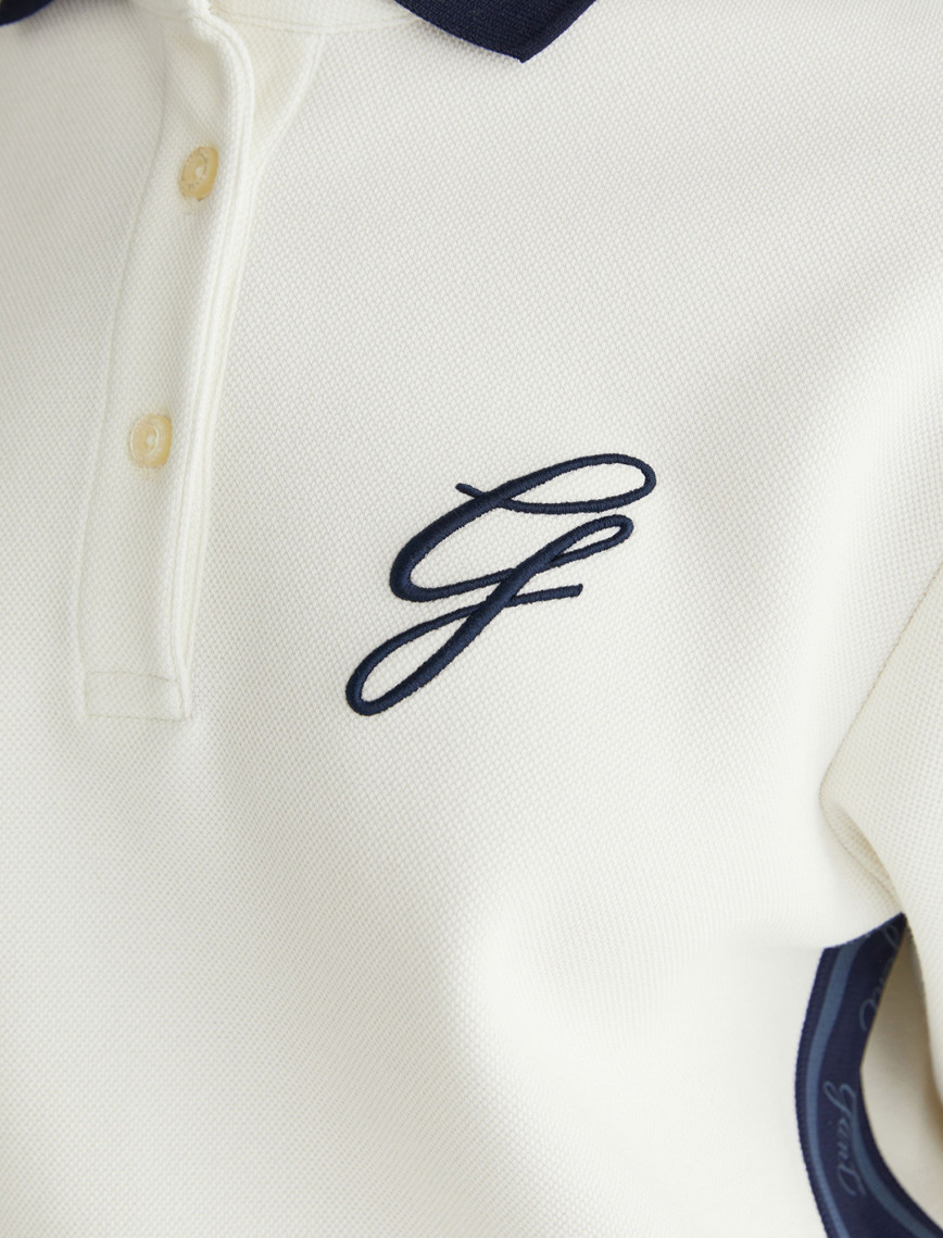 GANT Kadın Krem Logolu Polo GANT Kadın Krem Logolu Polo