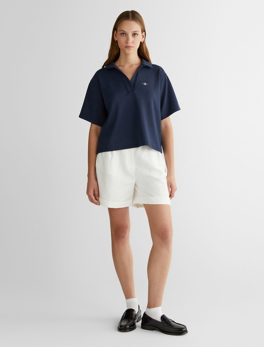 GANT Kadın Lacivert Logolu Polo GANT Kadın Lacivert Logolu Polo