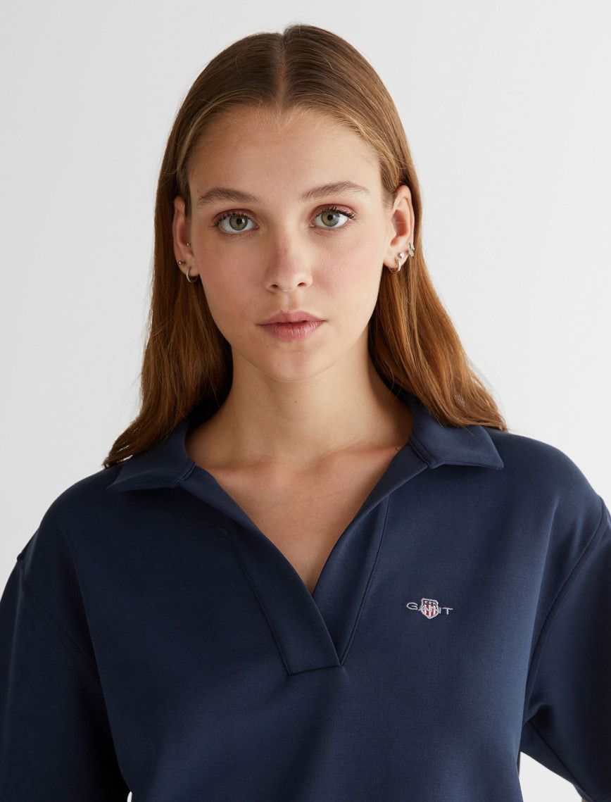 GANT Kadın Lacivert Logolu Polo GANT Kadın Lacivert Logolu Polo