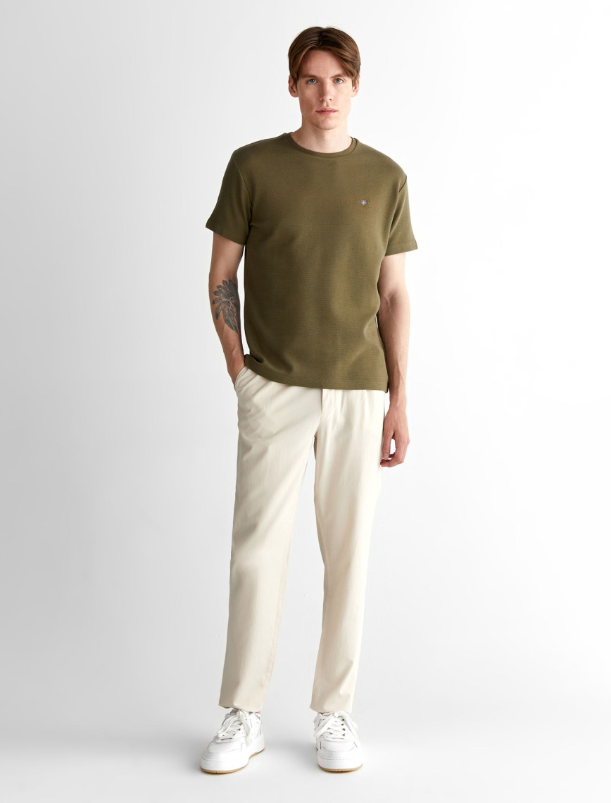 GANT Erkek Krem Jogger Fit Pantolon GANT Erkek Krem Jogger Fit Pantolon
