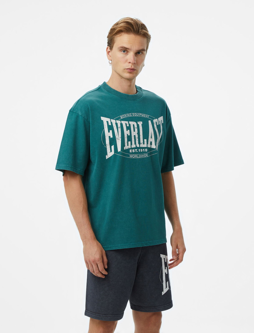 Everlast Authentic Boxing Oversize Erkek Yeşil T-Shirt Everlast Authentic Boxing Oversize Erkek Yeşil T-Shirt
