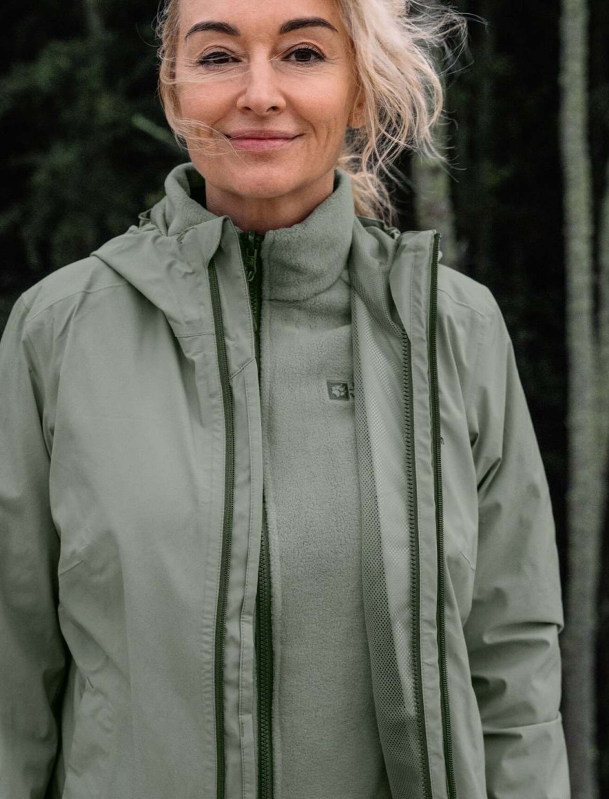 Jack Wolfskin Moonrise 3in1 Kadın Outdoor Ceketi
