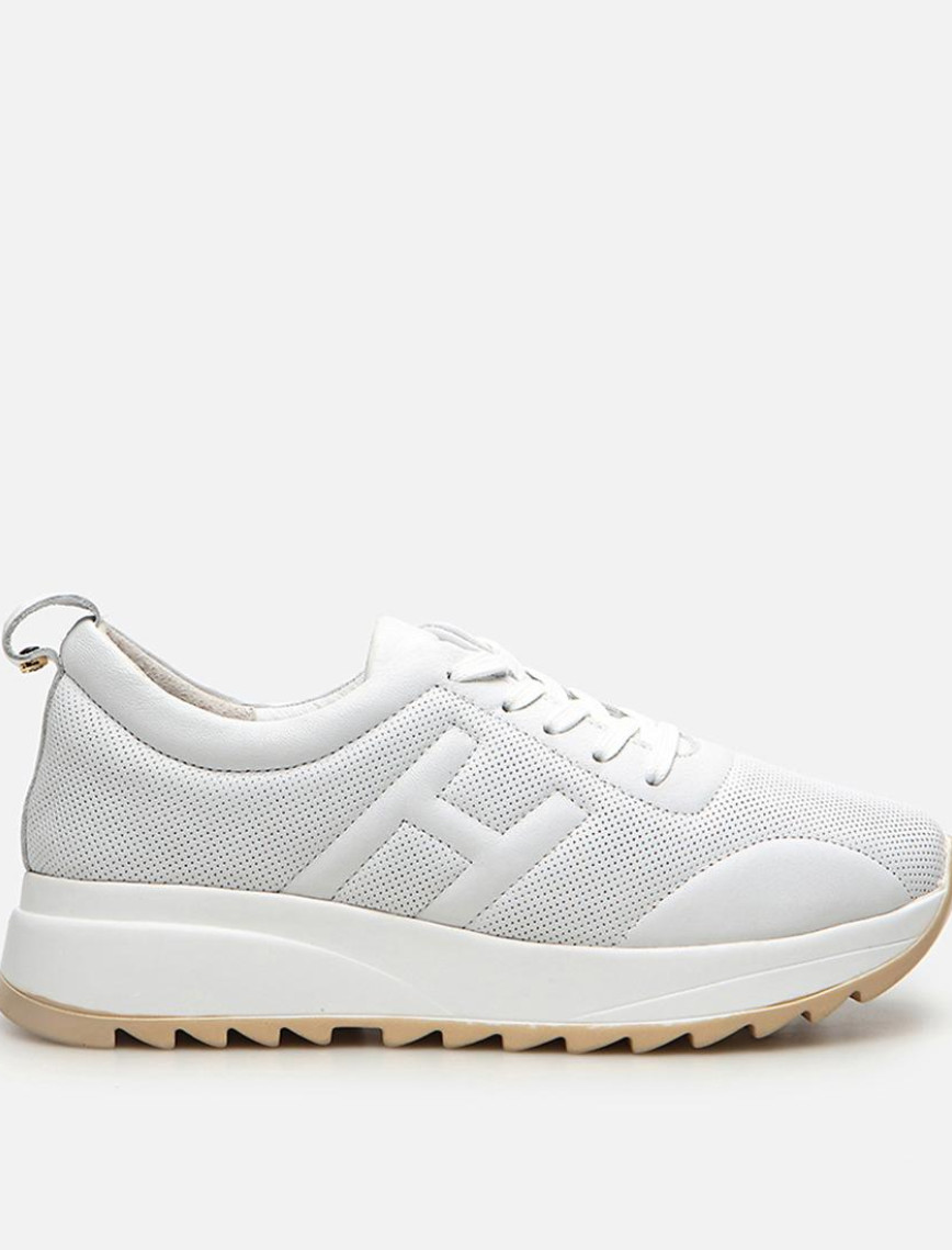 Kadın Deri Beyaz Spor Ayakkabı Kadın Deri Beyaz Spor Ayakkabı