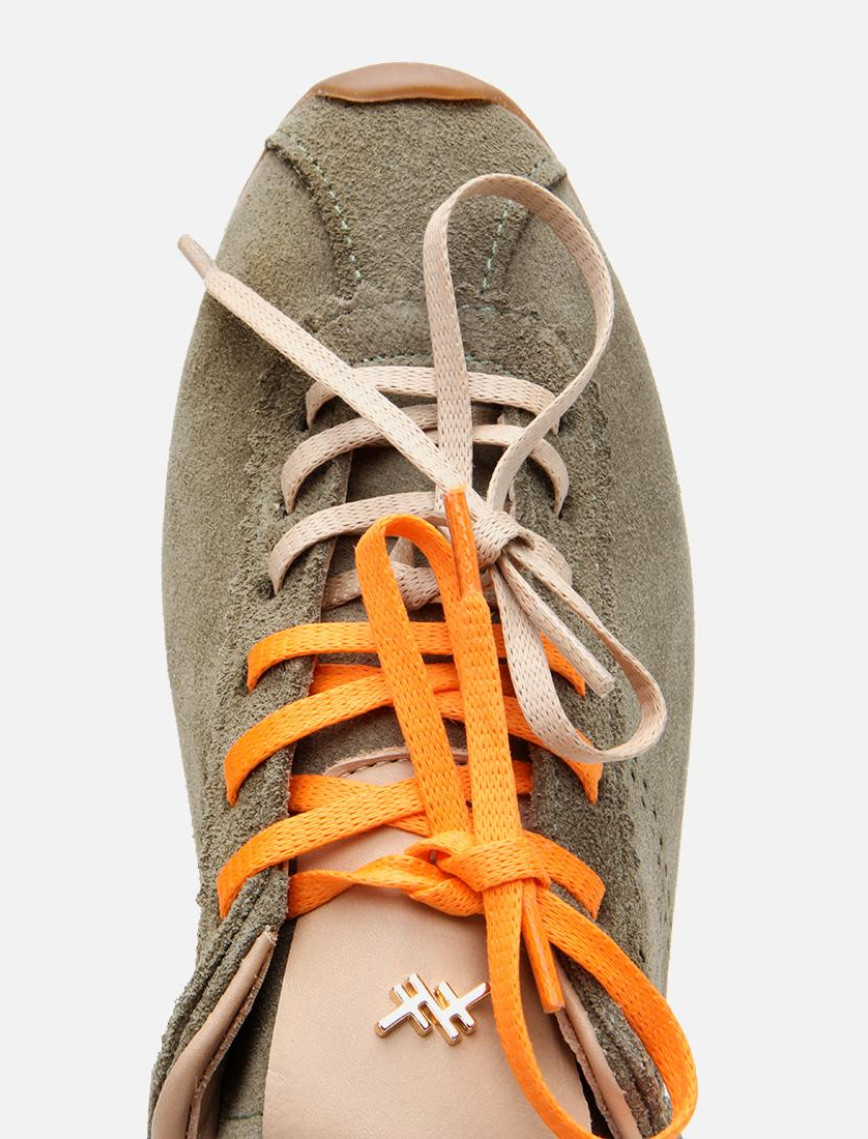 Kadın Süet Deri Yeşil Spor Ayakkabı Kadın Süet Deri Yeşil Spor Ayakkabı