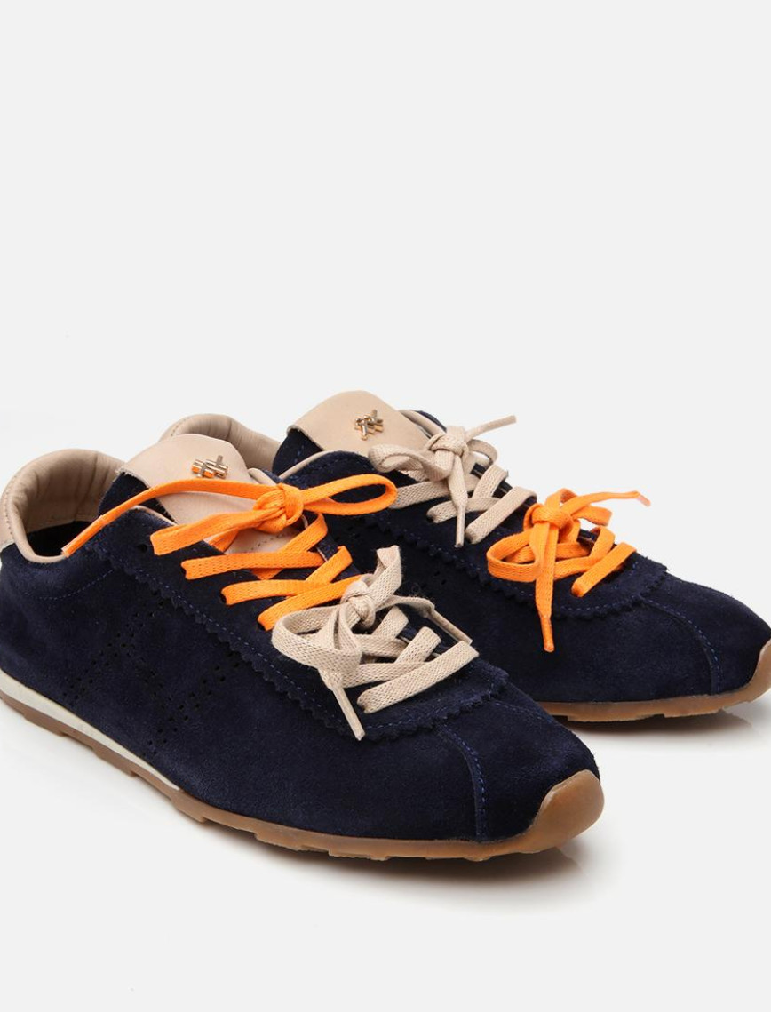 Kadın Süet Deri Lacivert Spor Ayakkabı Kadın Süet Deri Lacivert Spor Ayakkabı