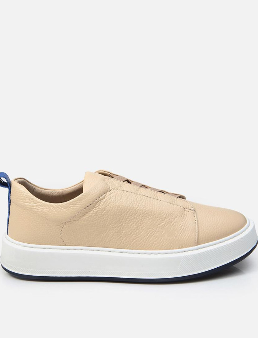 Erkek Deri Bej Günlük Ayakkabı Erkek Deri Bej Günlük Ayakkabı